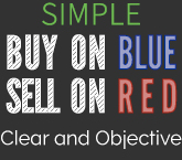Simple buy on blue sell on red